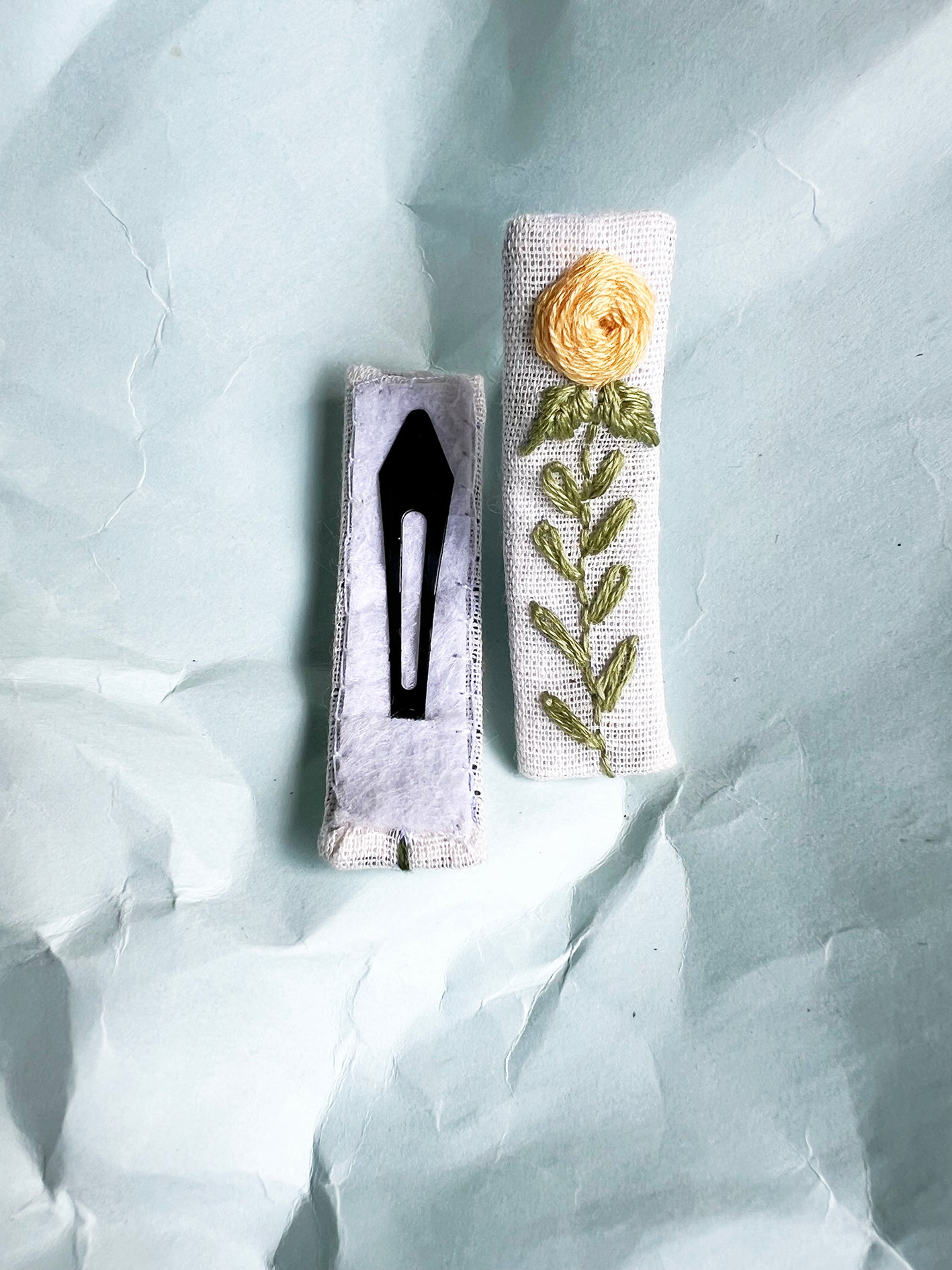 Dawn hand embroidered hair pins for Babies & kids | Set of 2