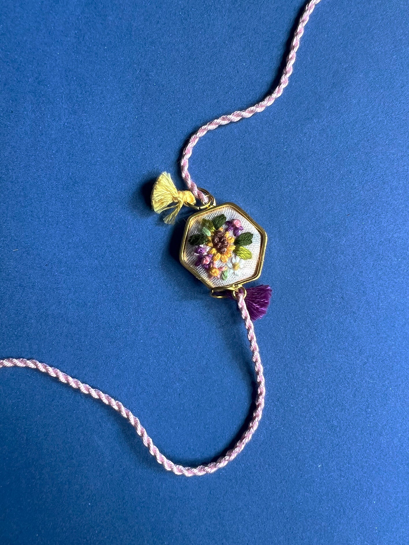 Yellow Sunflower Hexa Rakhi