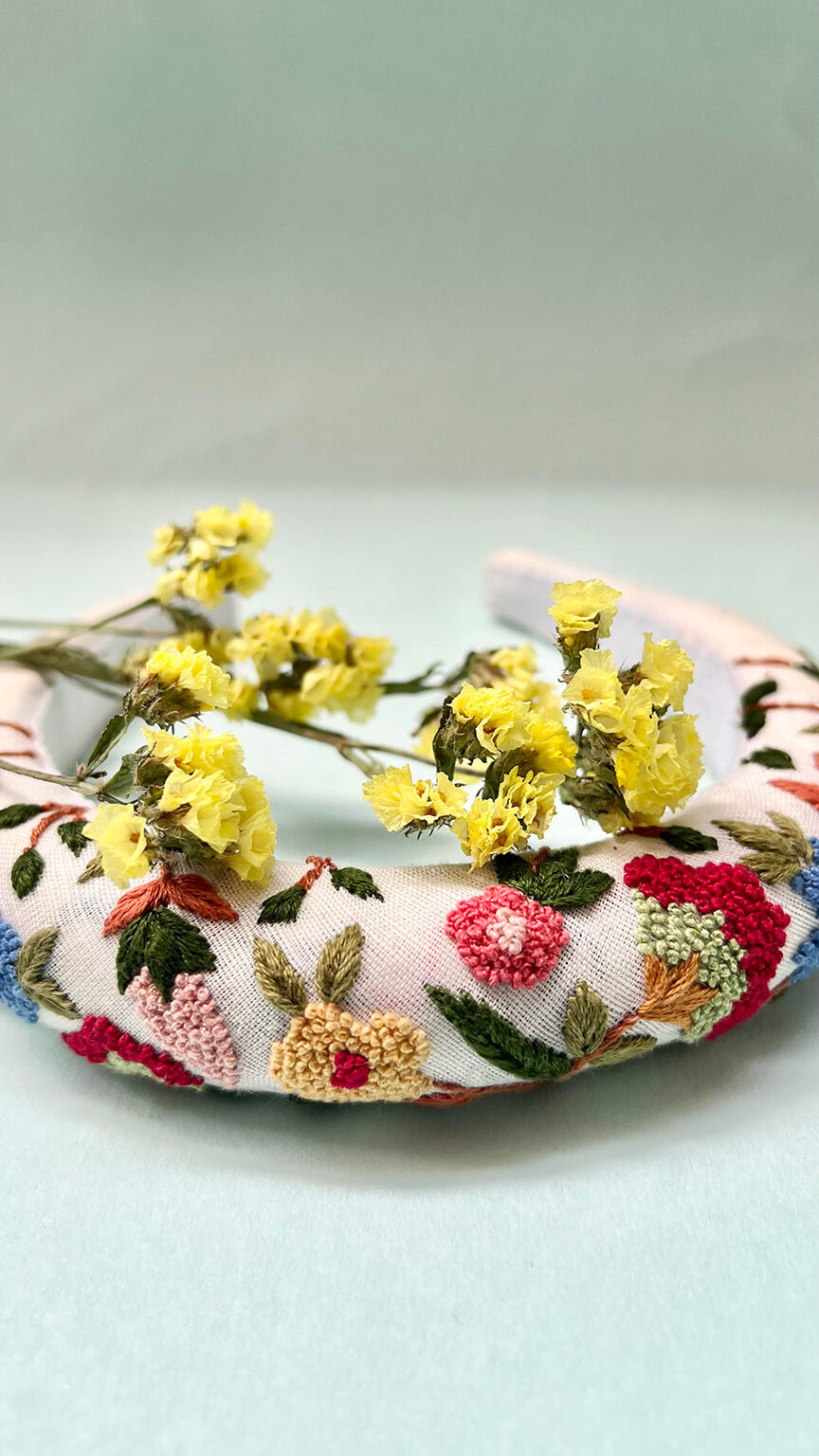 The Garden of Esle- Hand embroidered hair band for women & kids