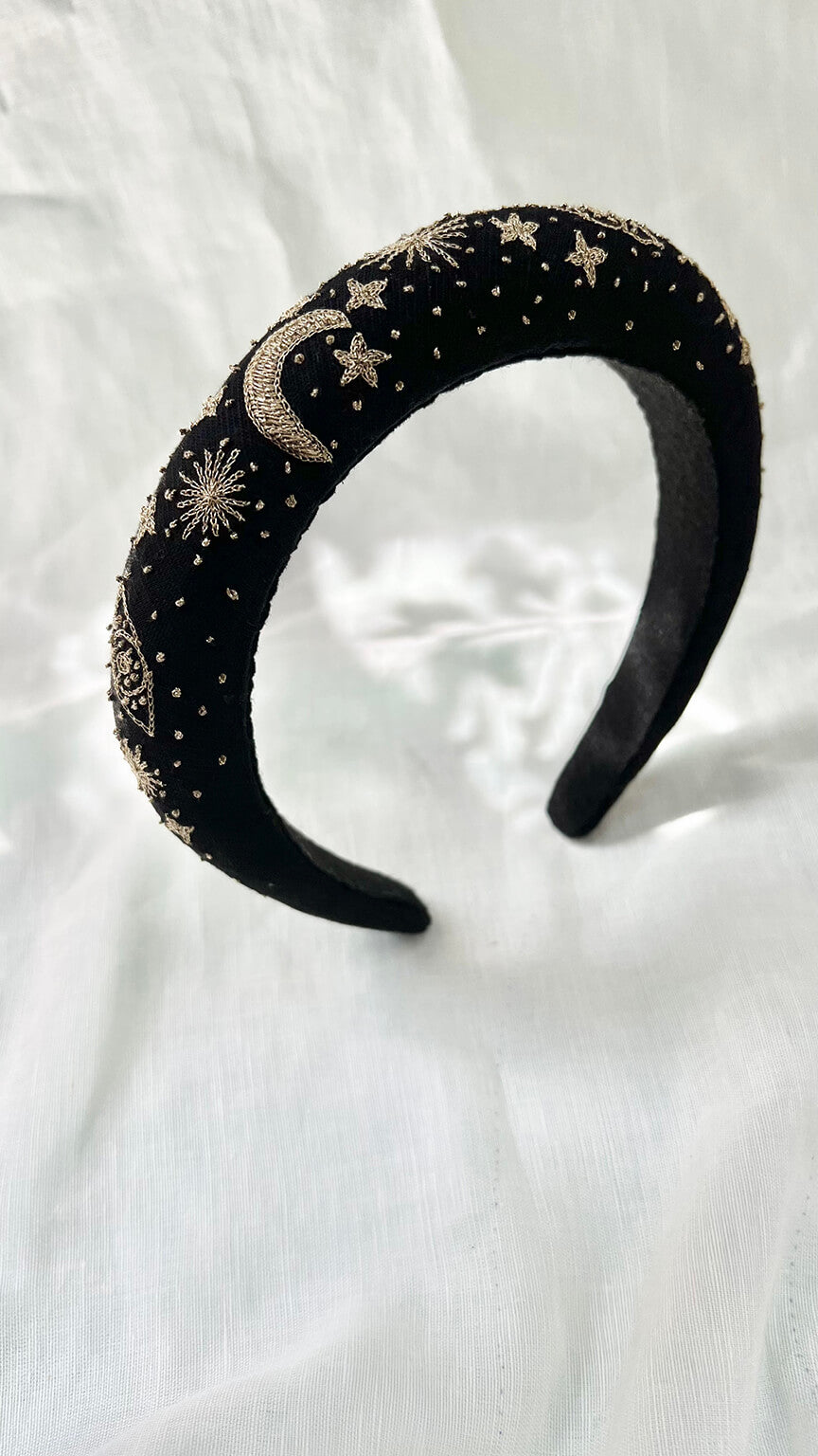 The Cosmos Star - Hand embroidered hair band for women & kids