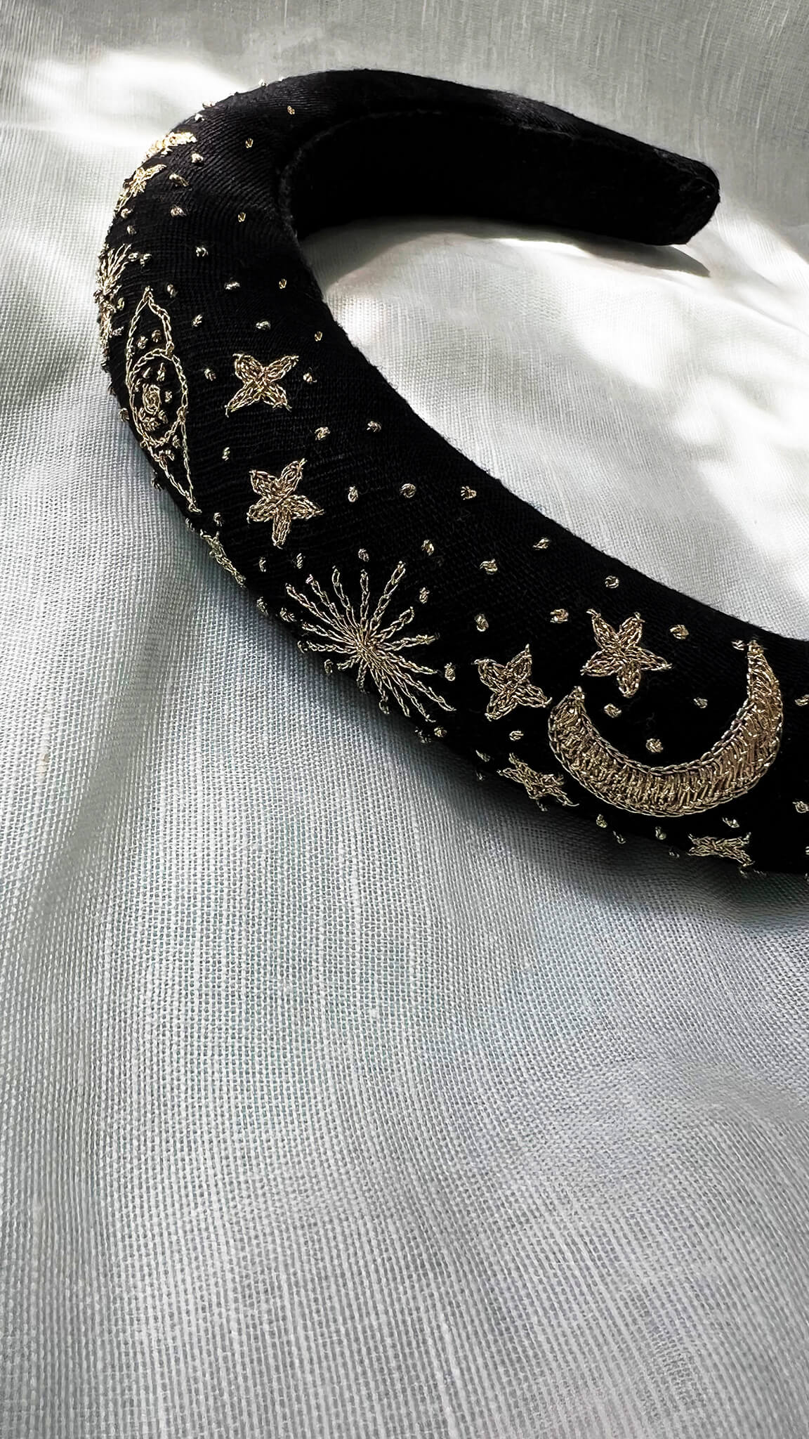 The Cosmos Star - Hand embroidered hair band for women & kids