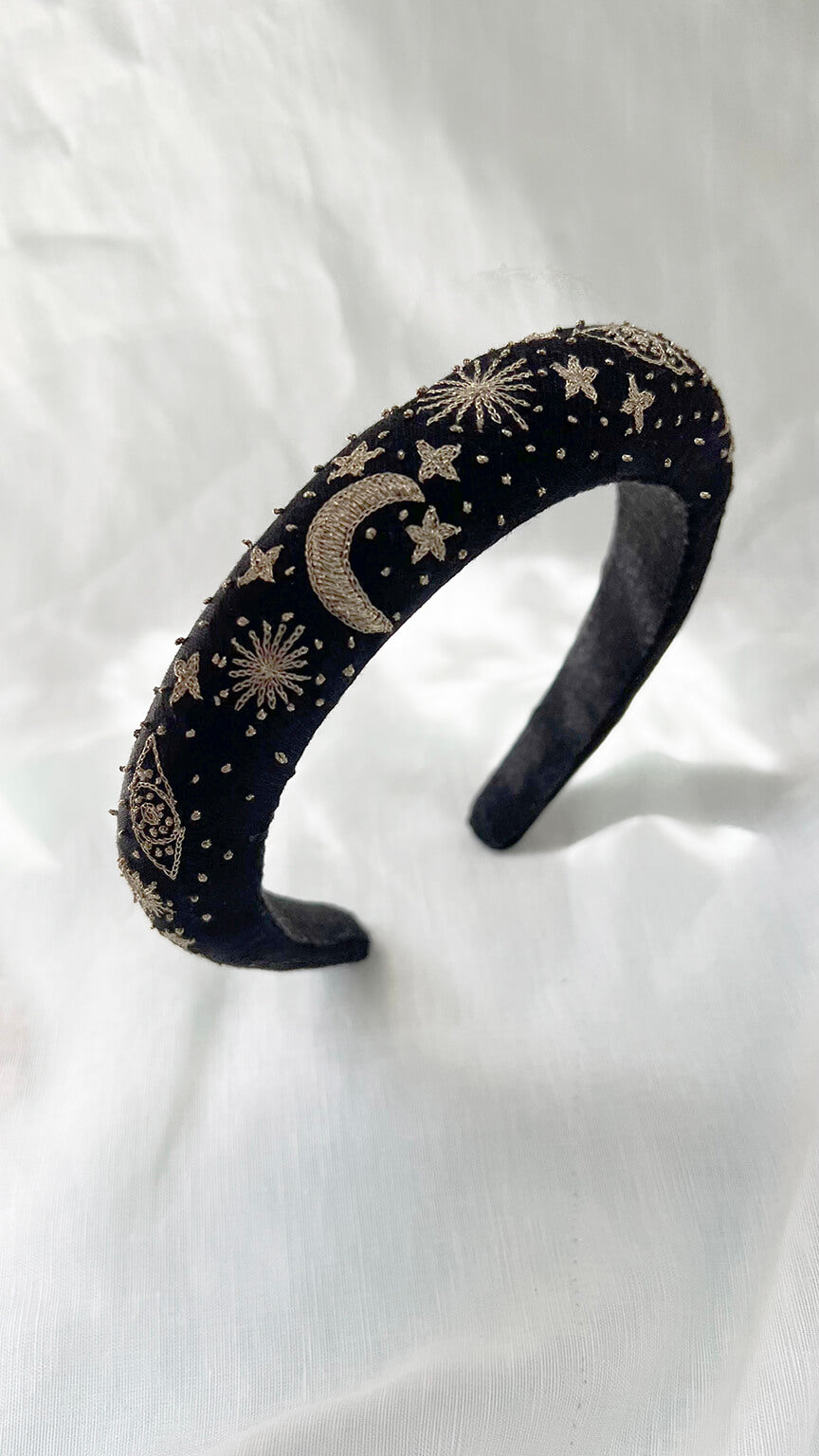 The Cosmos Star - Hand embroidered hair band for women & kids