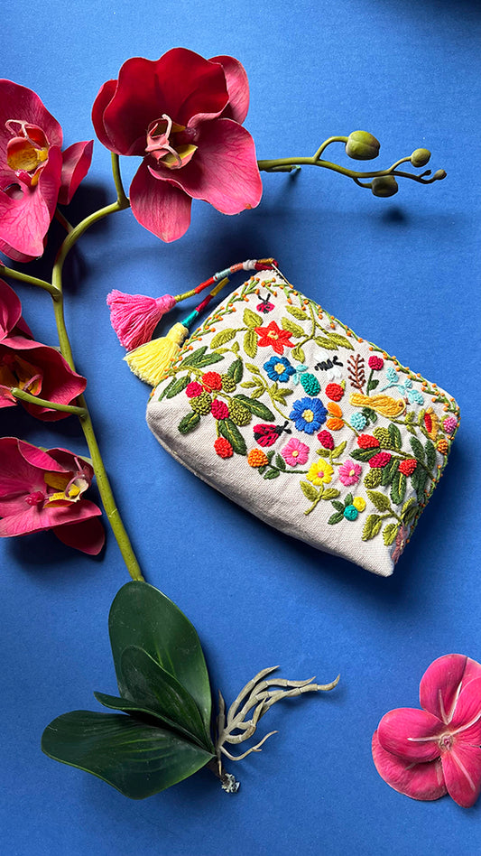 Vintage flair garden Keepsake pouch