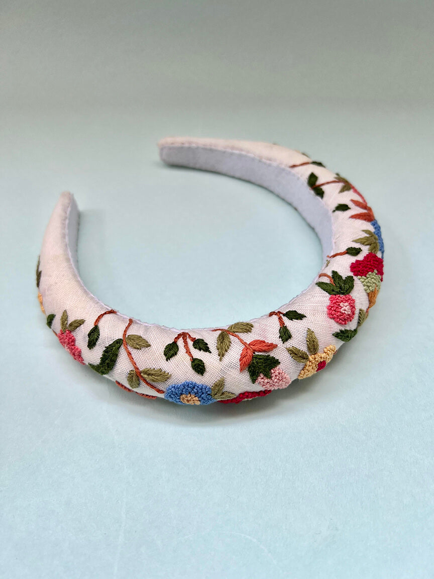 The Garden of Esle- Hand embroidered hair band for women & kids