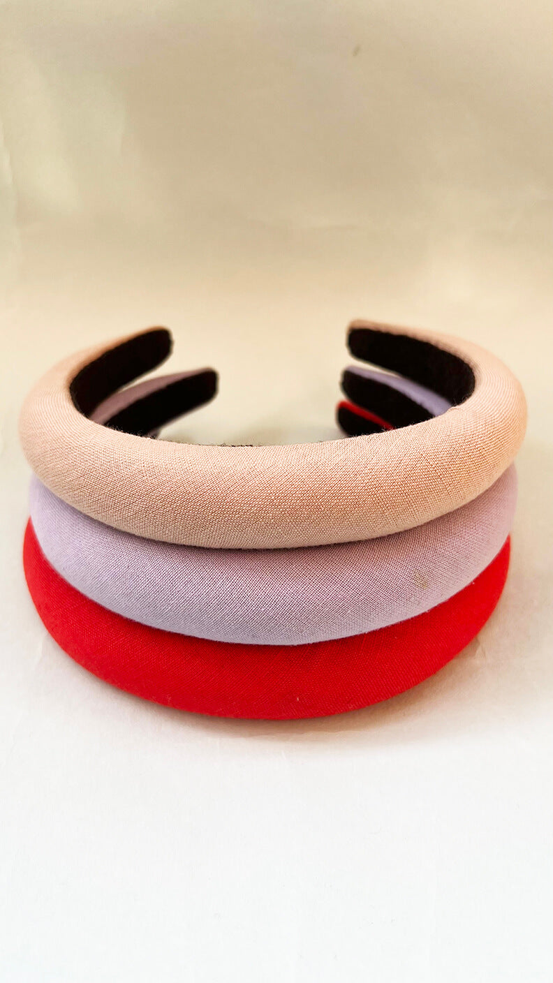 Pop Up color Padded raised hairband for women & kids