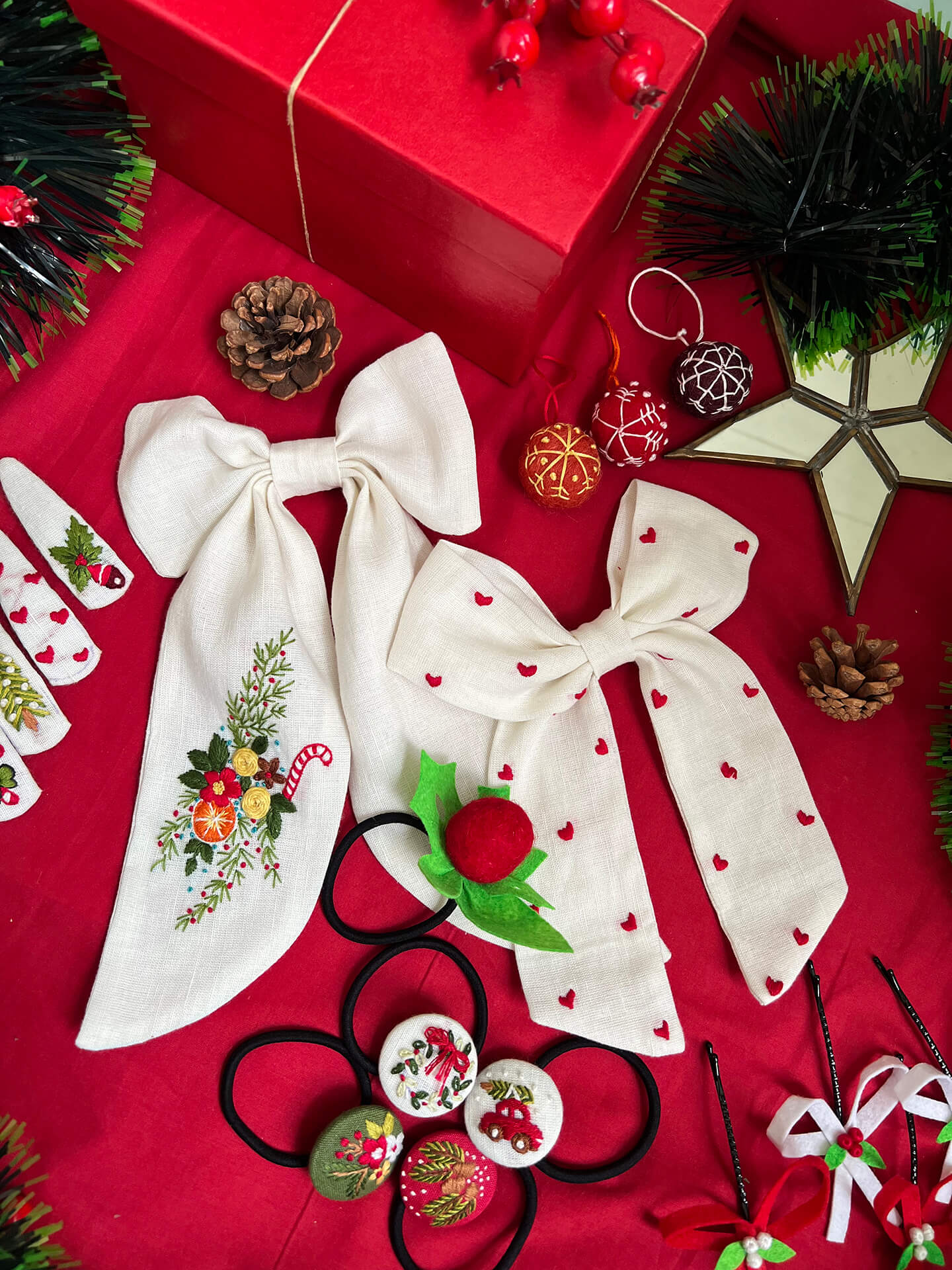 Christmas candy Bow Gift set