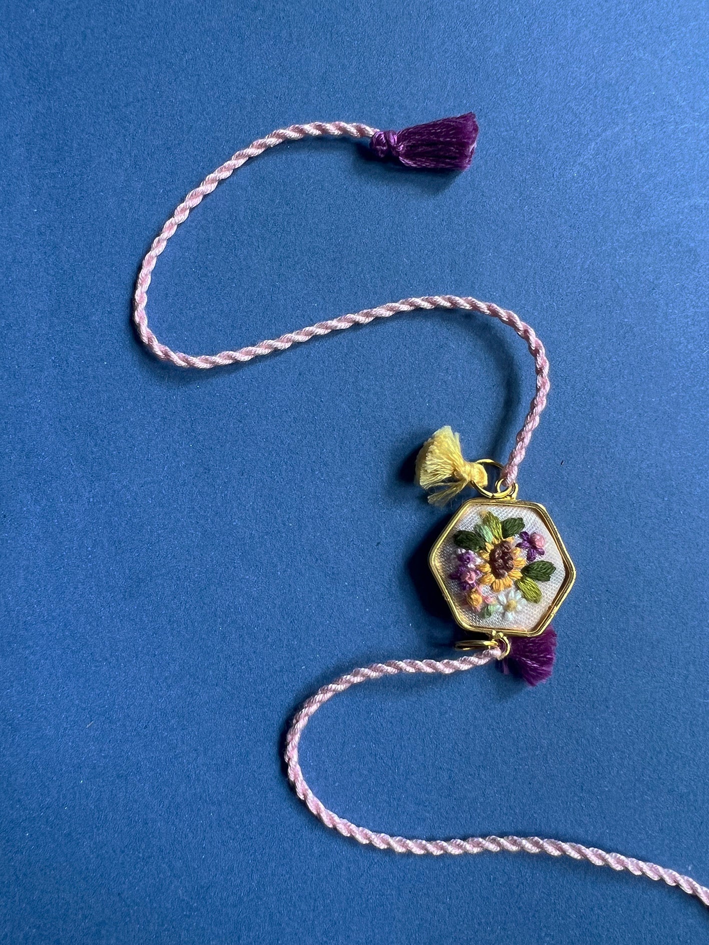 Yellow Sunflower Hexa Rakhi